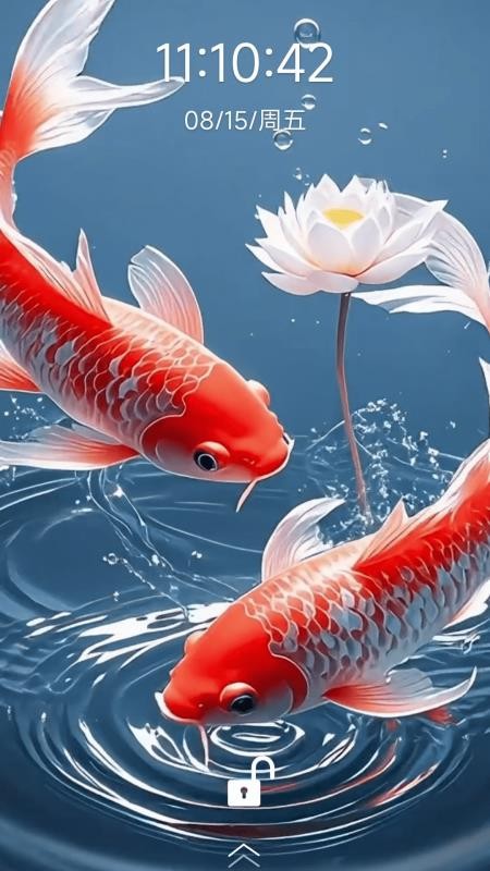 荷花锦鲤壁纸最新版