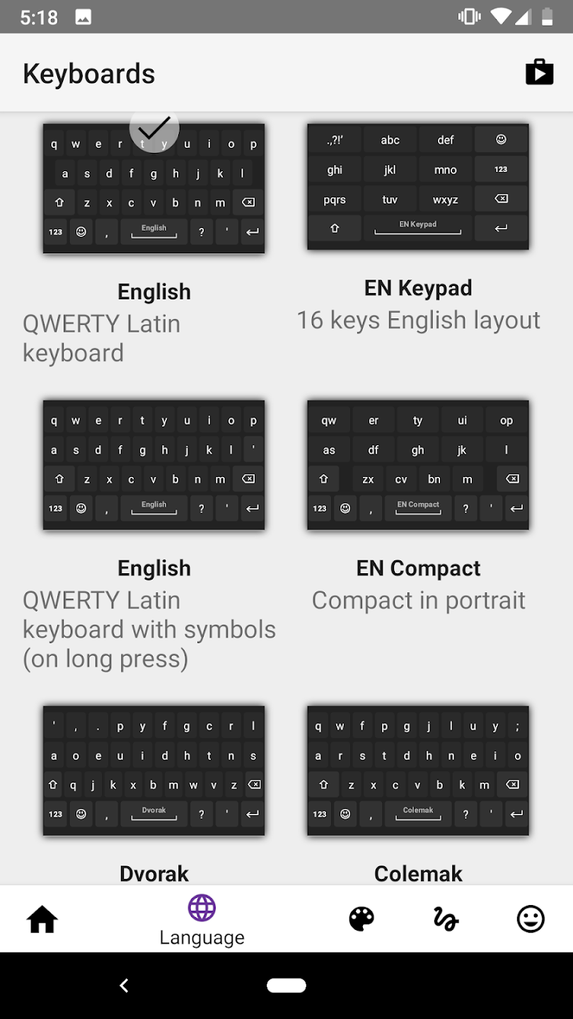 AnySoftKeyboard app