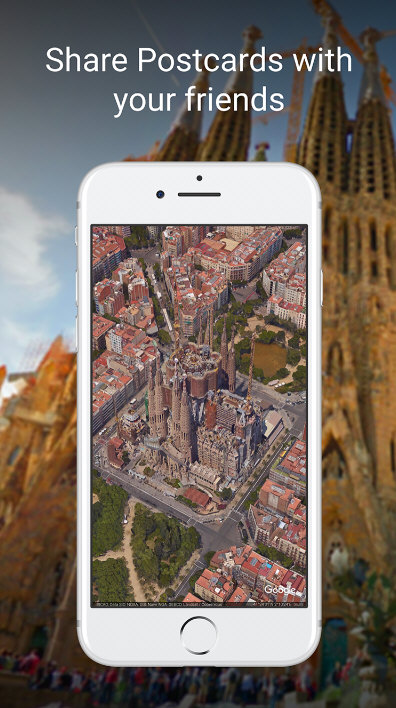 谷歌地球手机版宣传图