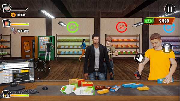 空闲加油站模拟器