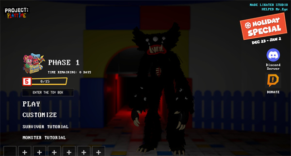 波比的游戏时间计划官方版(Project Playtime)