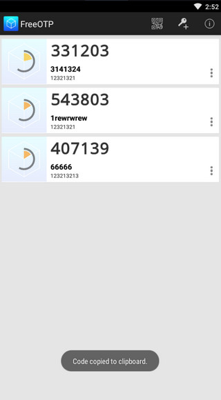 FreeOTP(密码加密APP) v2.0.5 安卓版