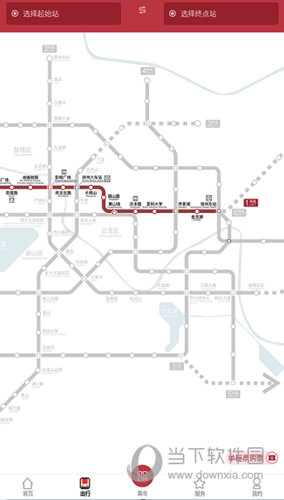徐州地铁APP查看自己需要乘坐的路线
