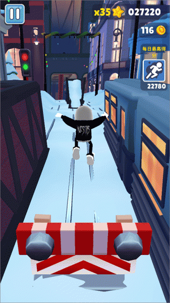 地铁跑酷Easft仿外网雪地版本