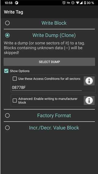 MIFARE Classic Tool2